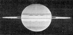Saturne vu de l'observatoire du Mt Revard le 7-9-1907