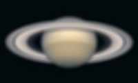 Saturne reconstitué pour 1675 et un objectif de 108 mm