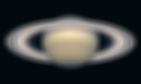 Saturne reconstitué pour 1675 et un objectif de 60 mm